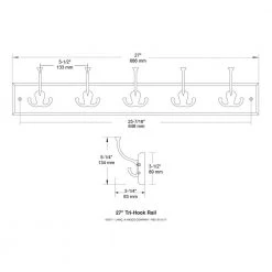 Home Decorators Collection 27 in. White and Satin Nickel Tri-Hook Rack -Home Decorators Soldes white and satin nickel home decorators collection hooks r12844h wsn u 4f 1000