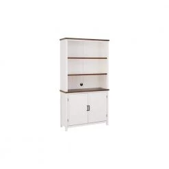 Home Decorators Collection Appleton White and Haze Finish Wood Bookcase with Concealed Storage (39 in. W x 72 in. H) -Home Decorators Soldes white haze home decorators collection file cabinets sk19346br2 w c3 1000