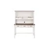Home Decorators Collection 48 in. Rectangular White/Haze 5 Drawer Writing Desk with Solid Wood Material -Home Decorators Soldes white haze home decorators collection writing desks sk19346ar2 w 64 1000