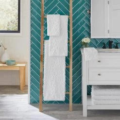 Home Decorators Collection Turkish Cotton White Textured Bath Towel (Set of 2) -Home Decorators Soldes white home decorators collection bath towels textrd2pcswht a0 1000