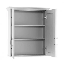 Home Decorators Collection Ashburn 23-1/2 in. W x 27 in. H x 8 in. D Bathroom Storage Wall Cabinet in White -Home Decorators Soldes white home decorators collection bathroom wall cabinets asww2327 77 1000