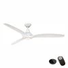 Home Decorators Collection Tidal Breeze 60 in. LED White Ceiling Fan with Light Kit and Remote Control works with Google and Alexa -Home Decorators Soldes white home decorators collection ceiling fans with lights 54763 bond 64 1000