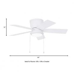 Home Decorators Collection Arleigh 44 in. LED Outdoor White Ceiling Fan with Light -Home Decorators Soldes white home decorators collection ceiling fans with lights am589h wh 40 1000