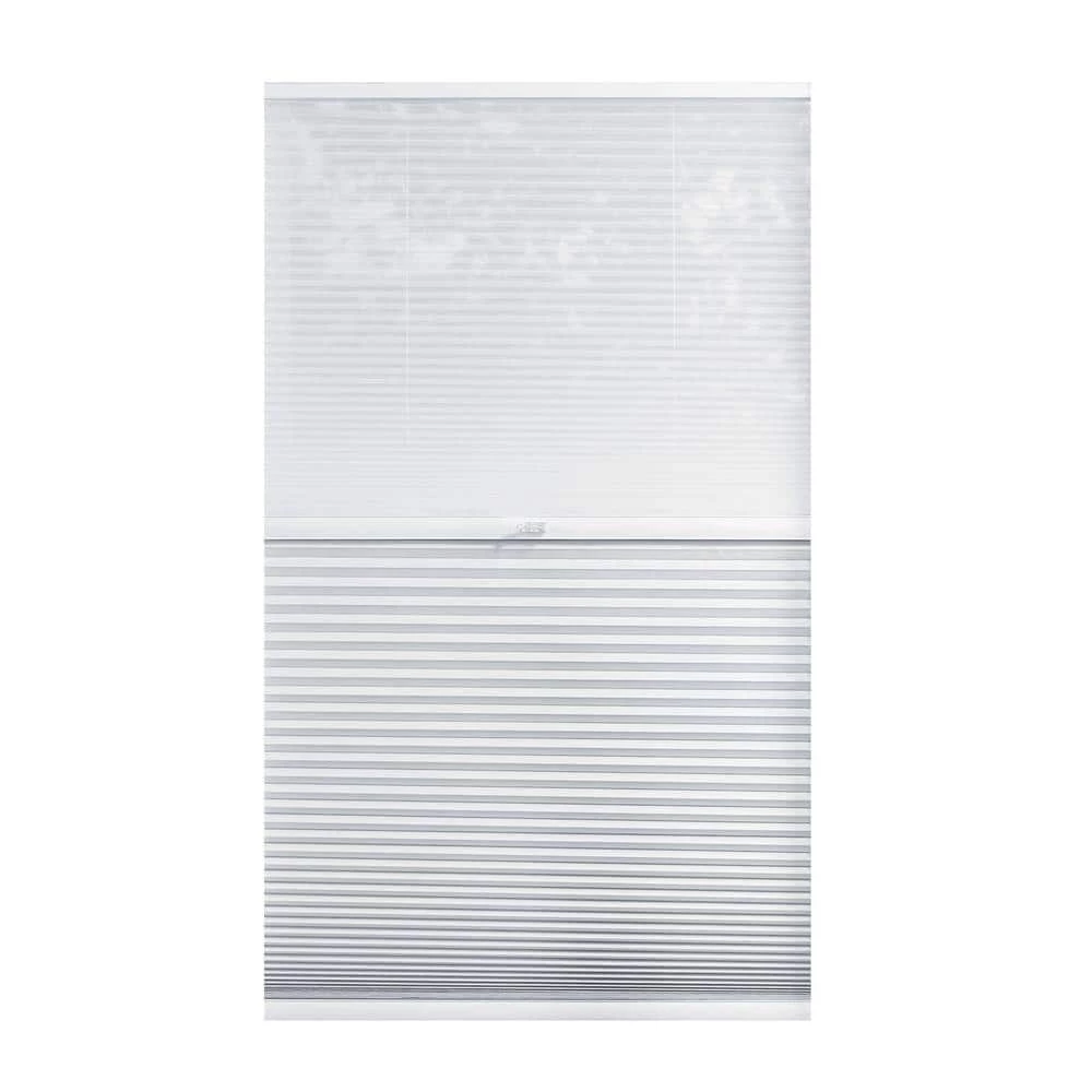 Home Decorators Collection Snow Drift/Shadow White Cordless Day and Night Blackout Cellular Shade - 35 in. W x 64 in. L 7 Home Decorators Collection Snow Drift/Shadow White Cordless Day and Night Blackout Cellular Shade - 35 in. W x 64 in. L - Image 5