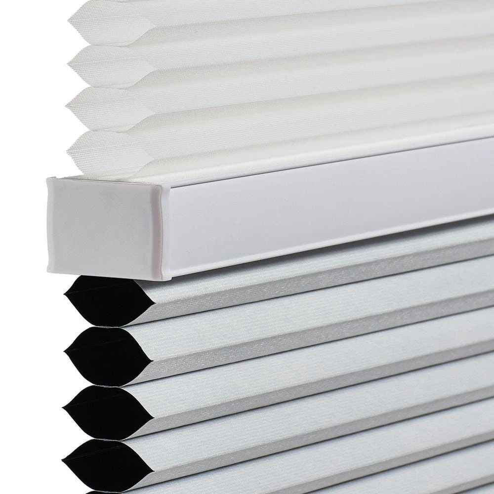 Home Decorators Collection Snow Drift/Shadow White Cordless Day and Night Blackout Cellular Shade - 35 in. W x 64 in. L 6 Home Decorators Collection Snow Drift/Shadow White Cordless Day and Night Blackout Cellular Shade - 35 in. W x 64 in. L - Image 4