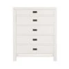 Home Decorators Collection Calden Bright White 5-Drawer Chest of Drawers (49 in. H x 40 in. W x 20 in. D) -Home Decorators Soldes white home decorators collection chest of drawers campaign chest 64 1000
