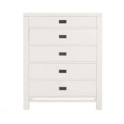 Home Decorators Collection Calden Bright White 5-Drawer Chest of Drawers (49 in. H x 40 in. W x 20 in. D)