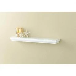 Home Decorators Collection 23 in. L x 4 in. W Profile White Ledge -Home Decorators Soldes white home decorators collection decorative shelving 9085628 40 1000