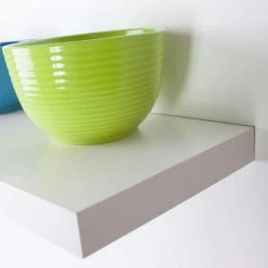 Home Decorators Collection 24 in. L x 7.75 in. W Slim Floating White Shelf -Home Decorators Soldes white home decorators collection decorative shelving 9085646 4f 1000