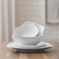 Home Decorators Collection 40-Piece Ceramic Soft Square Dinnerware Set in White (Service for 8) 11 Home Decorators Collection 40-Piece Ceramic Soft Square Dinnerware Set in White (Service for 8) -Home Decorators Soldes white home decorators collection dinnerware sets 116724 40r a0 1000