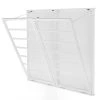Home Decorators Collection 42 in. H x 44 in. W x 2 in. D White Wood Collapsible Laundry Wall Rack -Home Decorators Soldes white home decorators collection drying racks 20mje2170 64 1000