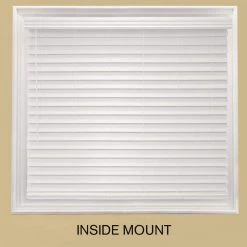 Home Decorators Collection White Cordless Room Darkening 2.5 in. Premium Faux Wood Blind for Window - 35 in. W x 64 in. L -Home Decorators Soldes white home decorators collection faux wood blinds 10793478361892 77 1000