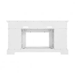 Home Decorators Collection Parkbridge 68 in. Freestanding Electric Fireplace TV Stand in White with KD Insert -Home Decorators Soldes white home decorators collection freestanding electric fireplaces 2357fmm 26 201 1f 1000