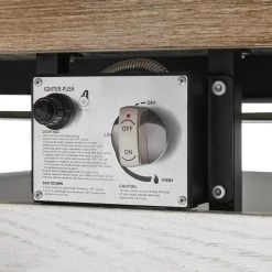 Home Decorators Collection Summerfield 39.5 in. x 25 in. Square Steel White Wood-Look Tile Top LP Gas Fire Pit -Home Decorators Soldes white home decorators collection gas fire pits 2364fp 1 44 1000