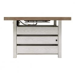 Home Decorators Collection Summerfield 39.5 in. x 25 in. Square Steel White Wood-Look Tile Top LP Gas Fire Pit -Home Decorators Soldes white home decorators collection gas fire pits 2364fp 1 a0 1000