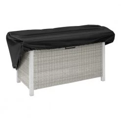 Home Decorators Collection Anaheim 49 in. x 25.5 in. Square Aluminum and Stainless Steel White Gas Fire Pit with Concrete-Look Tile Top -Home Decorators Soldes white home decorators collection gas fire pits 2388fp 4 1d 1000