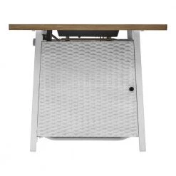 Home Decorators Collection Tucson 30 in. x 25.5 in. Square Steel White Wood-look Tile Top LP Gas Fire Pit -Home Decorators Soldes white home decorators collection gas fire pits 2479fp 4 a0 1000