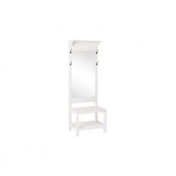 Home Decorators Collection Baythorn White Finish Wood Hall Tree with Mirror (25 in. W x 72 in. H) -Home Decorators Soldes white home decorators collection hall trees eh 03 c3 1000