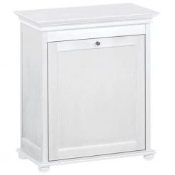 Home Decorators Collection Hampton Harbor 24 in. Single Tilt-Out Hamper in White