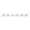 Home Decorators Collection 35 in. White Hook Rack with 6 and Satin Nickel Heavy Duty Hooks -Home Decorators Soldes white home decorators collection hooks 64251 64 1000