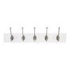 Home Decorators Collection 27 in. White Hook Rack with 5 Satin Nickel Pilltop Hooks (2-Pack) 1 Home Decorators Collection 27 in. White Hook Rack with 5 Satin Nickel Pilltop Hooks (2-Pack) -Home Decorators Soldes white home decorators collection hooks 64341 64 1000