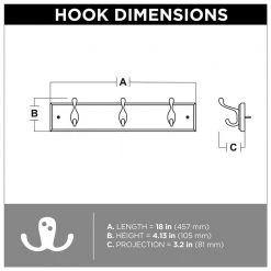Home Decorators Collection 18 in. L White Hook Rail 17 Home Decorators Collection 18 in. L White Hook Rail -Home Decorators Soldes white home decorators collection hooks r44451h pww u 4f 1000