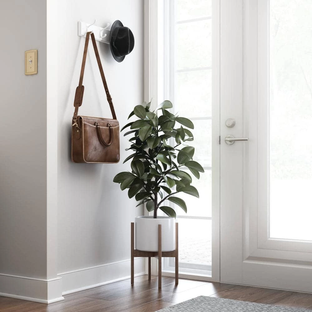 Home Decorators Collection 18 in. L White Hook Rail 6 Home Decorators Collection 18 in. L White Hook Rail - Image 4