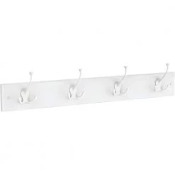 Home Decorators Collection 27 in. L White Hook Rail