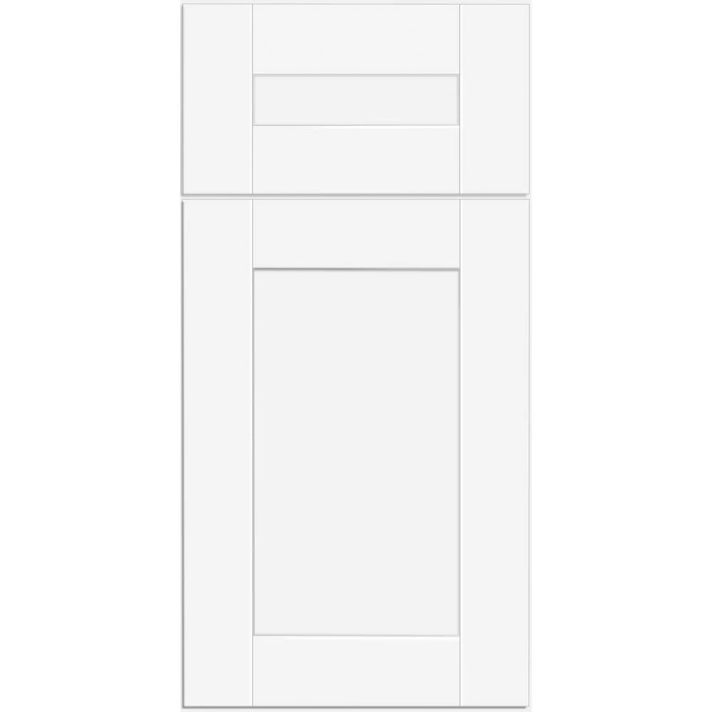 Home Decorators Collection Vesper White Shaker Assembled Plywood Stock Matching Kitchen Cabinet Toe Kick 96 in. x 4.5 in. x 0.125 in. 7 Home Decorators Collection Vesper White Shaker Assembled Plywood Stock Matching Kitchen Cabinet Toe Kick 96 in. x 4.5 in. x 0.125 in. - Image 5