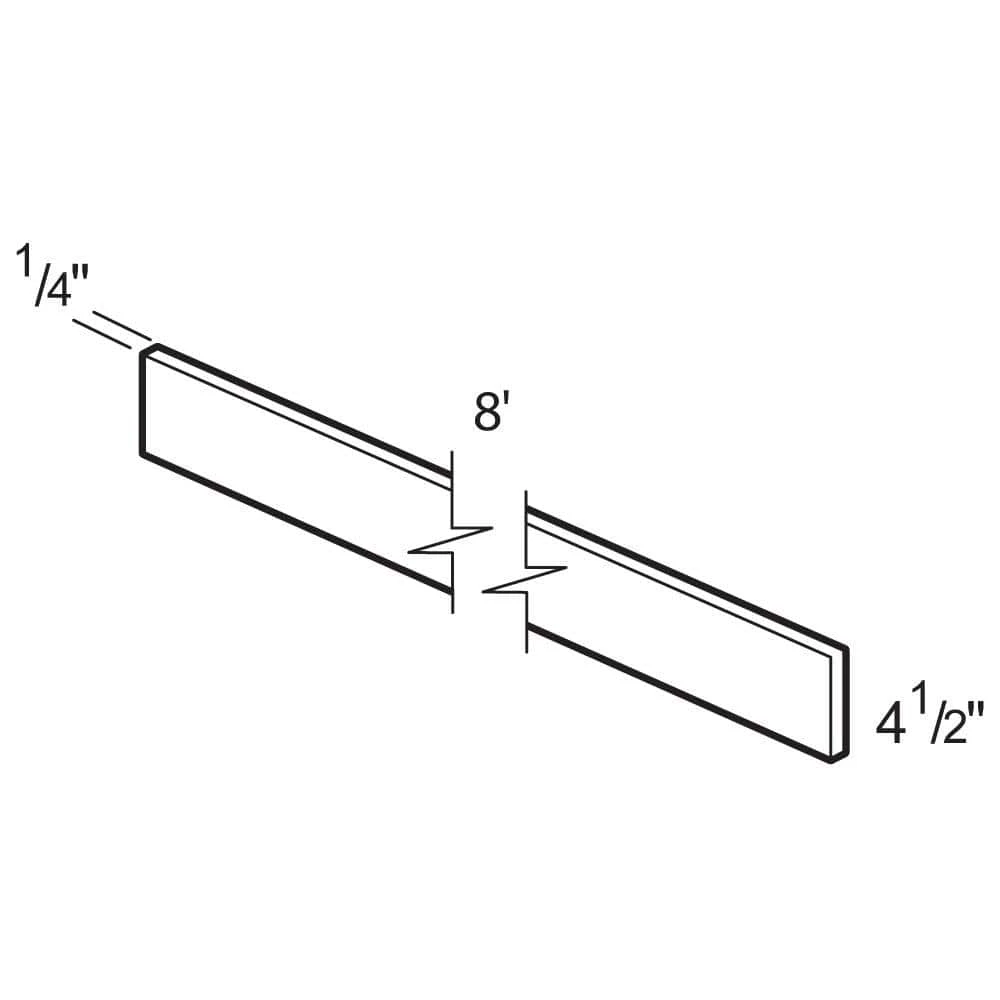 Home Decorators Collection Vesper White Shaker Assembled Plywood Stock Matching Kitchen Cabinet Toe Kick 96 in. x 4.5 in. x 0.125 in. 5 Home Decorators Collection Vesper White Shaker Assembled Plywood Stock Matching Kitchen Cabinet Toe Kick 96 in. x 4.5 in. x 0.125 in. - Image 3