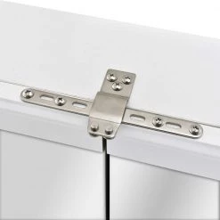 Home Decorators Collection 30 in. W x 29 in. H Fog Free Framed Surface-Mount Tri-View Bathroom Medicine Cabinet in White with Mirror -Home Decorators Soldes white home decorators collection medicine cabinets with mirrors 45393 c3 1000