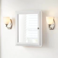 Home Decorators Collection 20-3/4 in. W x 25-3/4 in. H Fog Free Framed Recessed or Surface-Mount Bathroom Medicine Cabinet in White with Mirror 9 Home Decorators Collection 20-3/4 in. W x 25-3/4 in. H Fog Free Framed Recessed or Surface-Mount Bathroom Medicine Cabinet in White with Mirror -Home Decorators Soldes white home decorators collection medicine cabinets with mirrors 45409 31 1000
