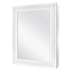 Home Decorators Collection 24 in. x 30 in. Fog Free Recessed or Surface Mount Herringbone Medicine Cabinet with Mirror -Home Decorators Soldes white home decorators collection medicine cabinets with mirrors 83011 40 1000