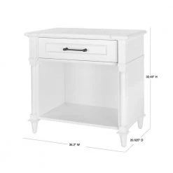 Home Decorators Collection Bellmore 1-Drawer White Nightstand (32 in. W x 18.75 in. D x 30.5 H) 17 Home Decorators Collection Bellmore 1-Drawer White Nightstand (32 in. W x 18.75 in. D x 30.5 H) -Home Decorators Soldes white home decorators collection nightstands hd 001 ns wh 40 1000