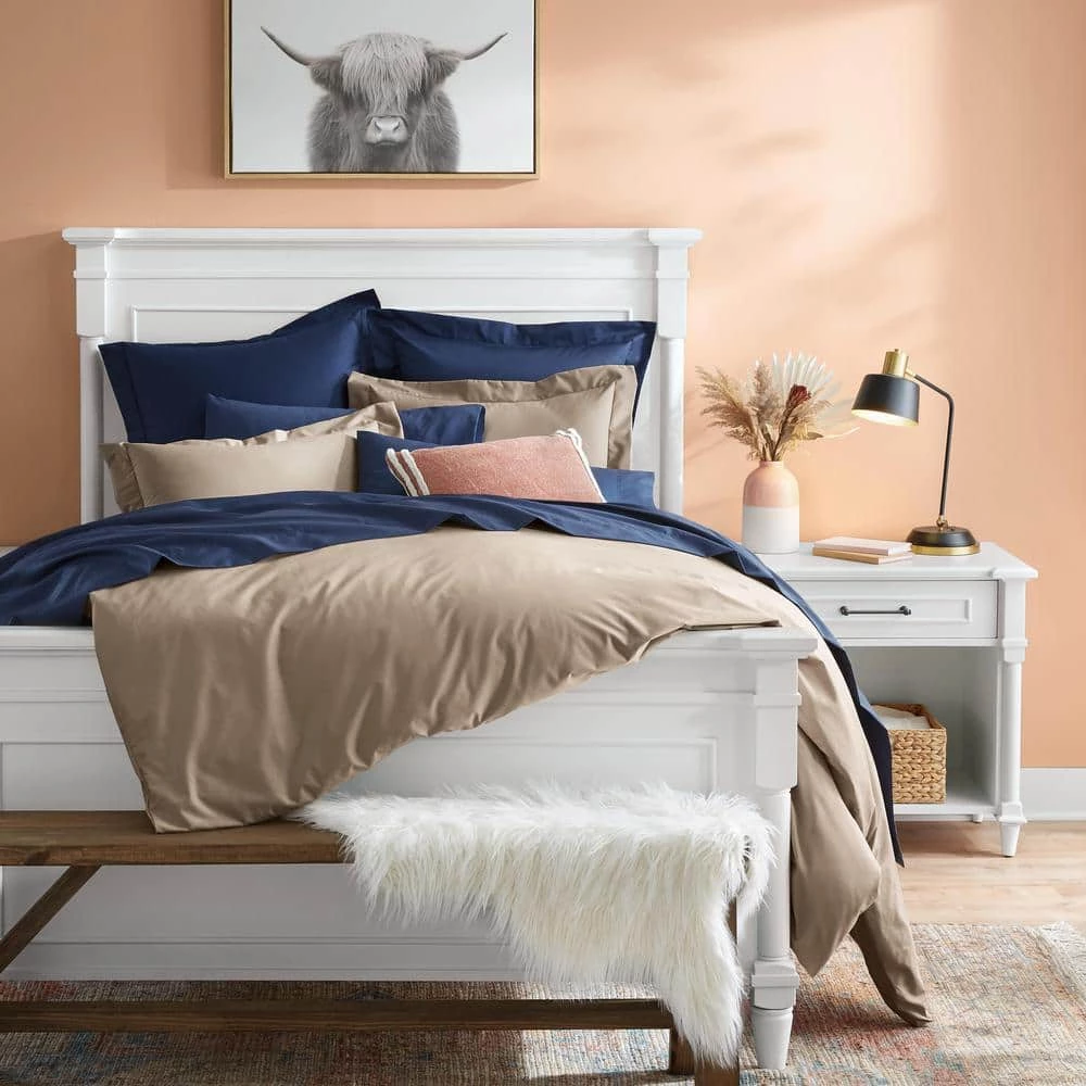 Home Decorators Collection Bellmore 1-Drawer White Nightstand (32 in. W x 18.75 in. D x 30.5 H) 9 Home Decorators Collection Bellmore 1-Drawer White Nightstand (32 in. W x 18.75 in. D x 30.5 H) - Image 7