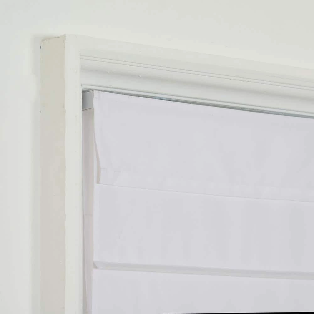 Home Decorators Collection Cordless Light Filtering Fabric Roman Shade 30X64 White 7 Home Decorators Collection Cordless Light Filtering Fabric Roman Shade 30X64 White - Image 5