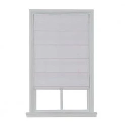 Home Decorators Collection Cordless Blackout Fabric Roman Shade 29X64 White
