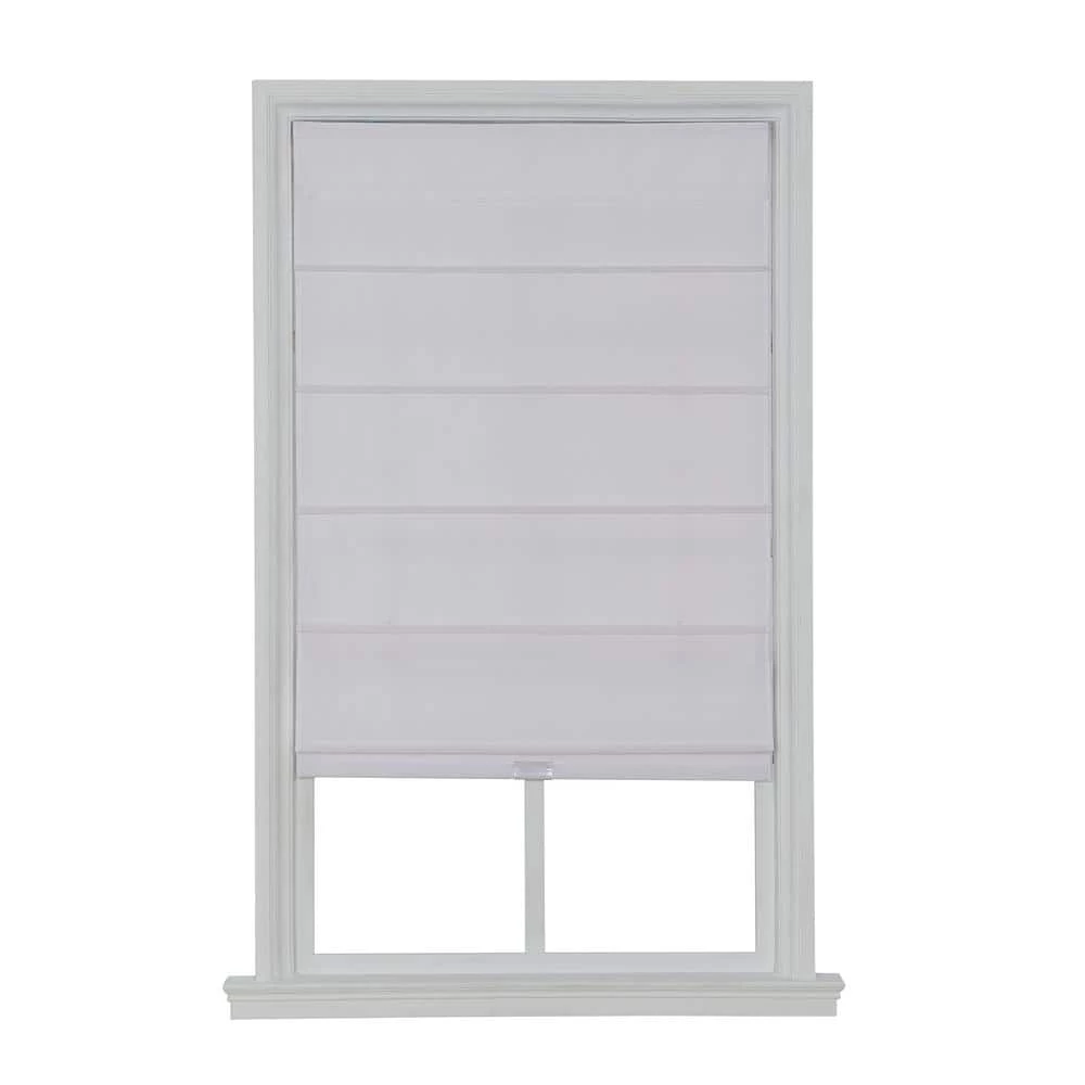 Home Decorators Collection Cordless Blackout Fabric Roman Shade 33X64 White 3 Home Decorators Collection Cordless Blackout Fabric Roman Shade 33X64 White