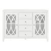 Home Decorators Collection Cliffmore White Glass Door Buffet with Elliptical Pattern 1 Home Decorators Collection Cliffmore White Glass Door Buffet with Elliptical Pattern -Home Decorators Soldes white home decorators collection sideboards buffet tables m22074h3 64 1000