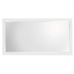 Home Decorators Collection 60 in. W x 31 in. H Framed Rectangular Beveled Edge Bathroom Vanity Mirror in White