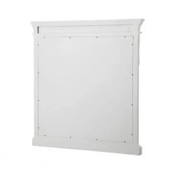 Home Decorators Collection 36 in. W x 32 in. H Framed Rectangular Bathroom Vanity Mirror in White -Home Decorators Soldes white home decorators collection vanity mirrors nawm3632 66 1000
