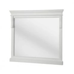 Home Decorators Collection 36 in. W x 32 in. H Framed Rectangular Bathroom Vanity Mirror in White -Home Decorators Soldes white home decorators collection vanity mirrors nawm3632 c3 1000