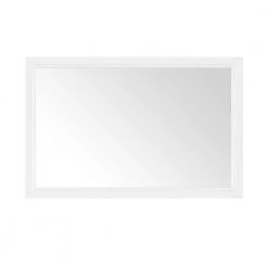 Home Decorators Collection Sandon 46.00 in. W x 30.00 in. H Framed Rectangular Bathroom Vanity Mirror in White
