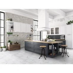 Home Decorators Collection Carrara Matte Rectified 12 in. x 24 in. Porcelain Floor and Wall Tile (13.3 sq. ft. /case) -Home Decorators Soldes white matte home decorators collection porcelain tile chdeaj0212x24 31 1000