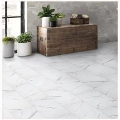 Home Decorators Collection Carrara Matte Rectified 12 in. x 24 in. Porcelain Floor and Wall Tile (13.3 sq. ft. /case) -Home Decorators Soldes white matte home decorators collection porcelain tile chdeaj0212x24 40 1000