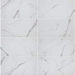Home Decorators Collection Carrara Matte Rectified 12 in. x 24 in. Porcelain Floor and Wall Tile (13.3 sq. ft. /case) -Home Decorators Soldes white matte home decorators collection porcelain tile chdeaj0212x24 4f 1000