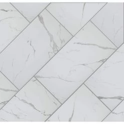 Home Decorators Collection Carrara Matte Rectified 12 in. x 24 in. Porcelain Floor and Wall Tile (13.3 sq. ft. /case) -Home Decorators Soldes white matte home decorators collection porcelain tile chdeaj0212x24 c3 1000