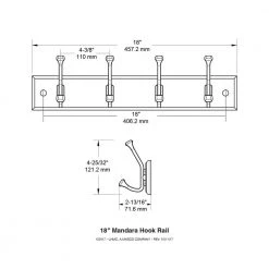 Home Decorators Collection 18 in. White and Satin Nickel Beveled Square Hook Rack -Home Decorators Soldes white satin nickel home decorators collection hooks r30799h pwn u 4f 1000