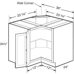 Home Decorators Collection Washington Vesper White Plywood Shaker Stock Assembled Base Kitchen Cabinet Soft Close Left 36 in. x 34.5 in. x24 in. -Home Decorators Soldes white thermofoil home decorators collection assembled kitchen cabinets ezr36l wvw c3 1000