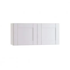 Home Decorators Collection Washington Vesper White Plywood Shaker Stock Assembled Wall Kitchen Cabinet Soft Close 30 in. x 12 in. x12 in.